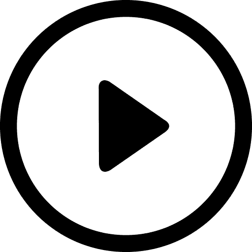Play button round icon
